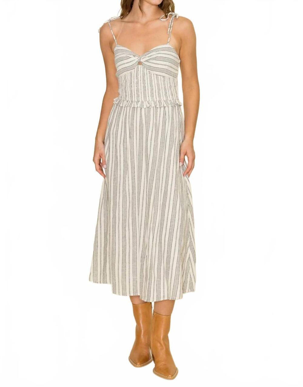 NEW BILA77 dale midi dress in oyster